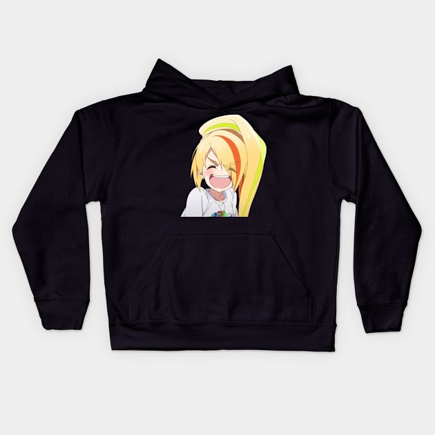 Saki Laughing Kids Hoodie by KokoroPopShop